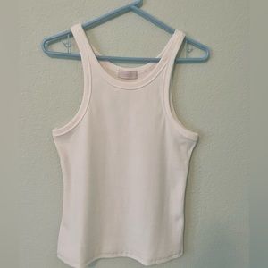 Nuuds NWOT White Ribbed Tank Size Medium